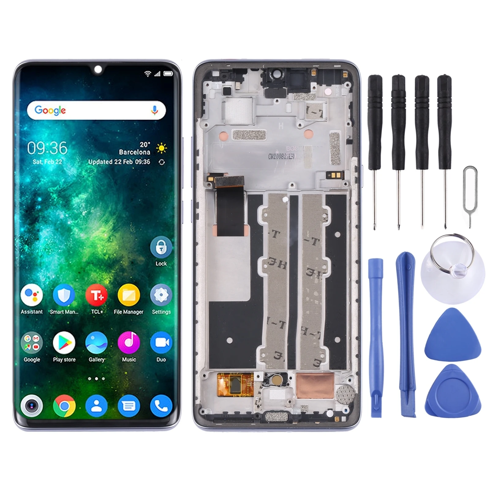 

Original LCD Screen for TCL 10 Plus Digitizer Full Assembly with Frame