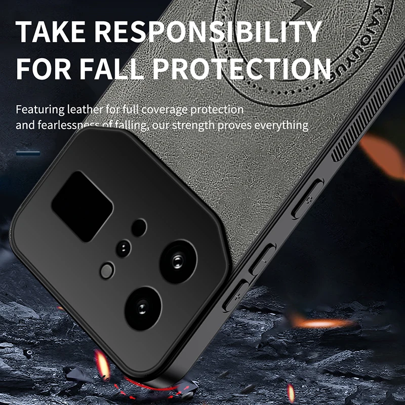 INFINIX Note 60 Ultra Premium Lightning Nappa Pattern Magnetic PU Leather Shockproof Case