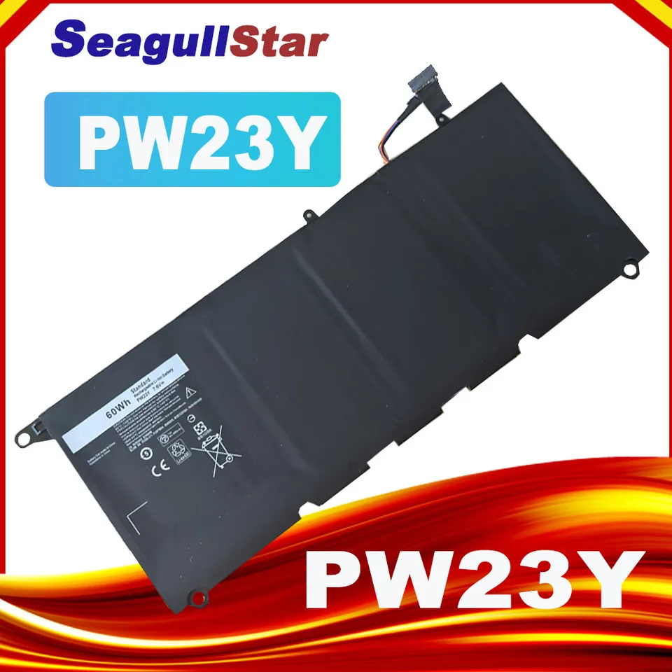 EcoLine - PW23Y Batterij Geschikt voor de Dell XPS 13 9360 / 7.6V EcoLine - PW23Y Batterij Geschikt voor de Dell XPS 13 9360 / 7.6V