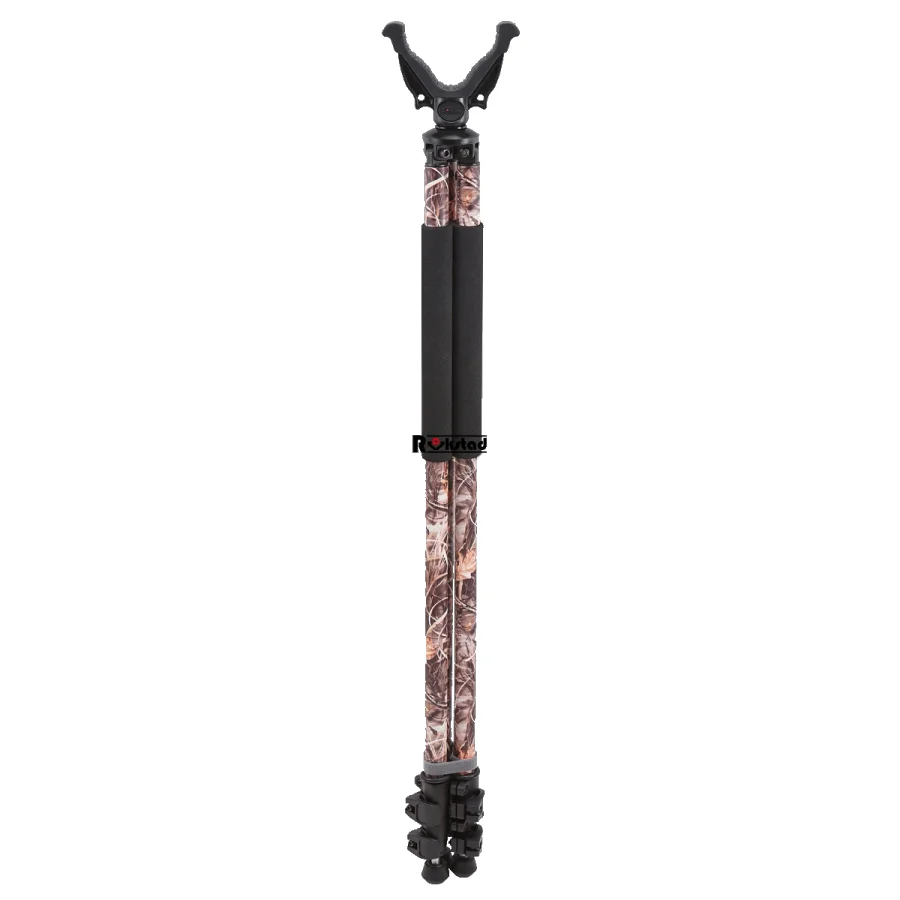 Vector Optics Adjustable Hunting Tripod Shooting Stick Camo Telescopic Shooting Rest