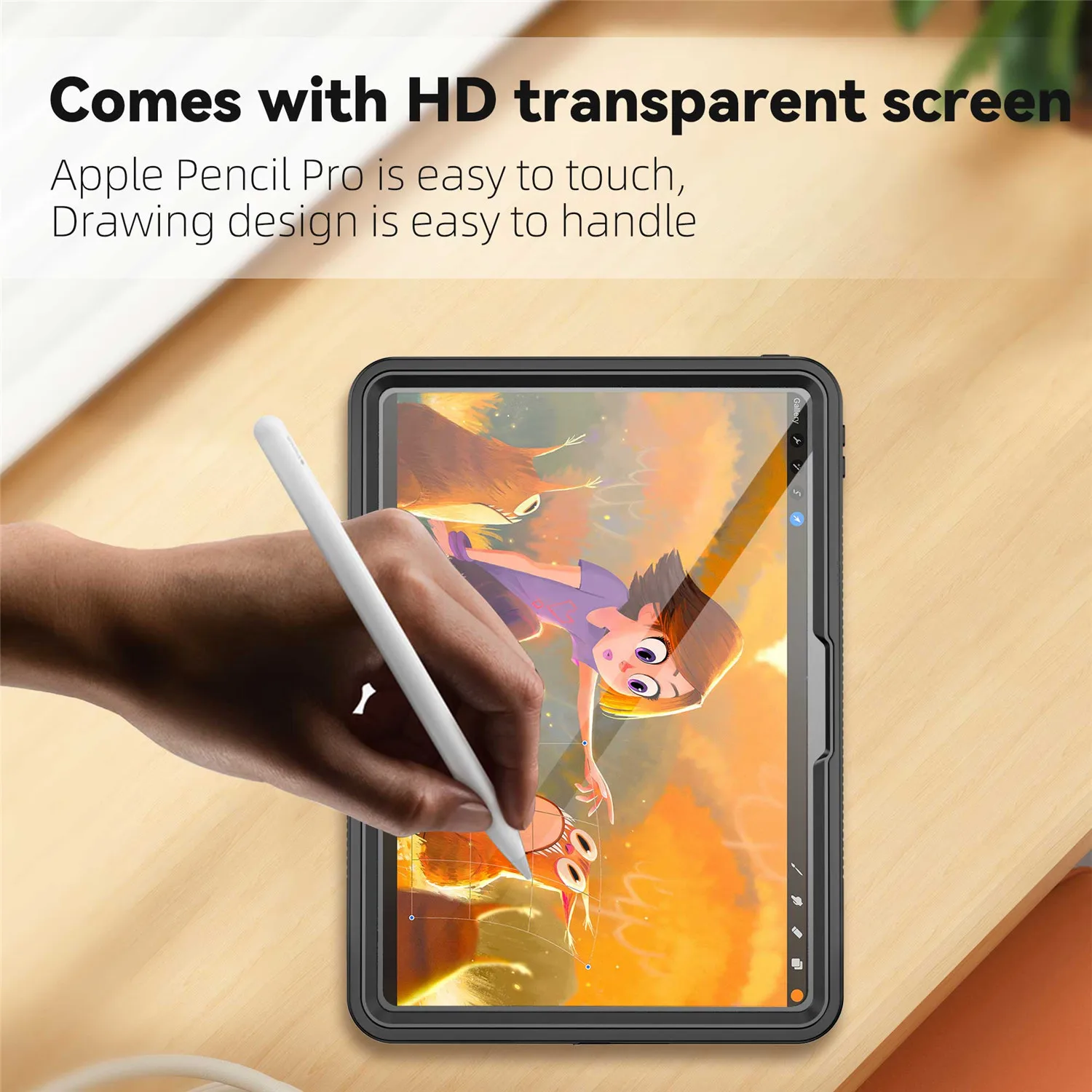 Ultimate 360° Waterproof Tablet Case – All-Inclusive Dustproof & Anti-Fall Protection with Clear Cover