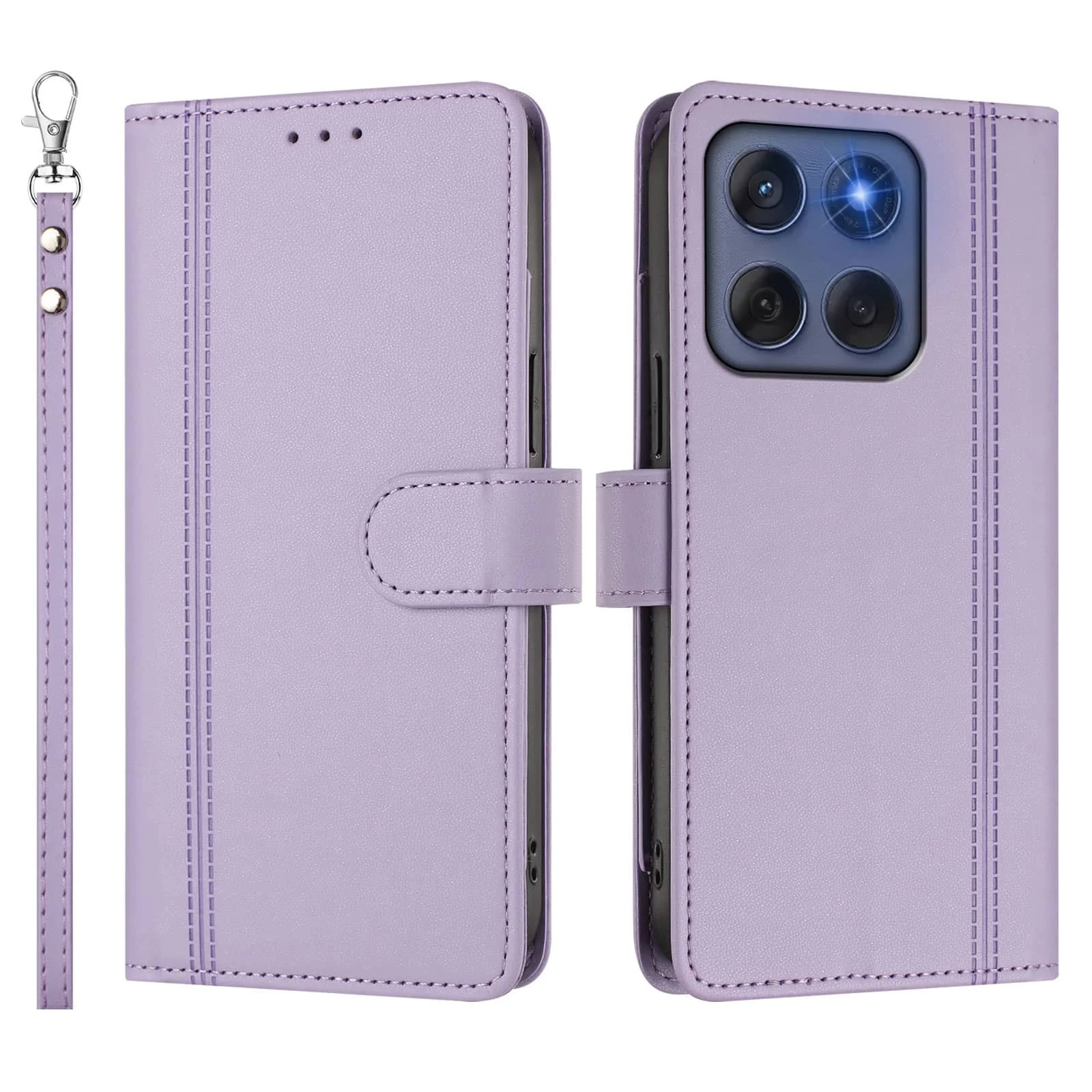 Slim Flip Magnetic Clasp Wallet Case with Enhanced Design​