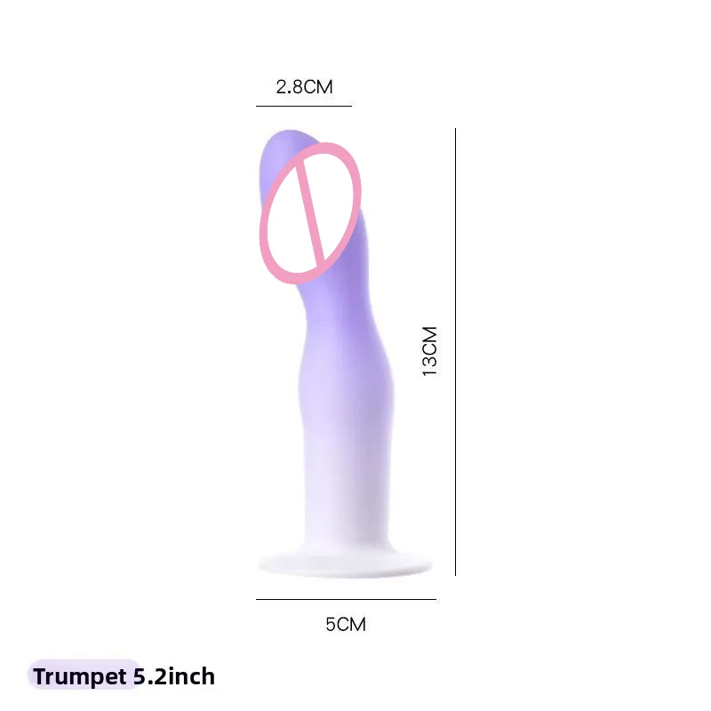 Flexible Liquid Silicone Dildo For Begginner G Spot Personal Massage Tool Suction Cup Anal plug Prosate Massager Female Sex Toy