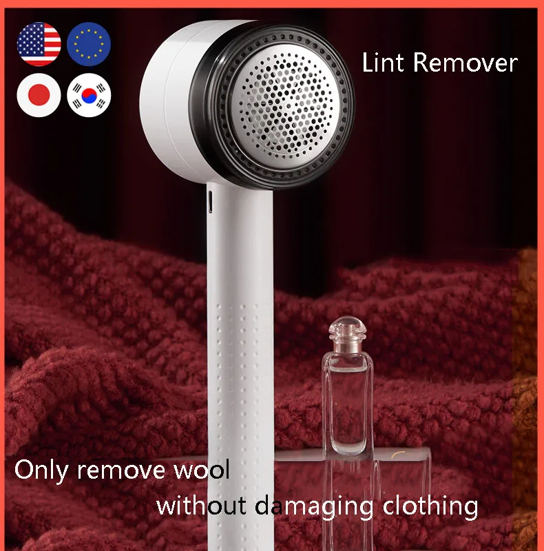 New Electric Lint Remover Wool Shaver with LED Digital Display Sweater Couch Fabric Pill Shaver for Sweater Couch Clothes Carpet