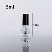  1pc 2ml5ml10ml15ml Sub-packed Nail Polish Bottle Nail Gel Empty Bottle with Brush Glass Empty Blending Bottle Touch-up Container 