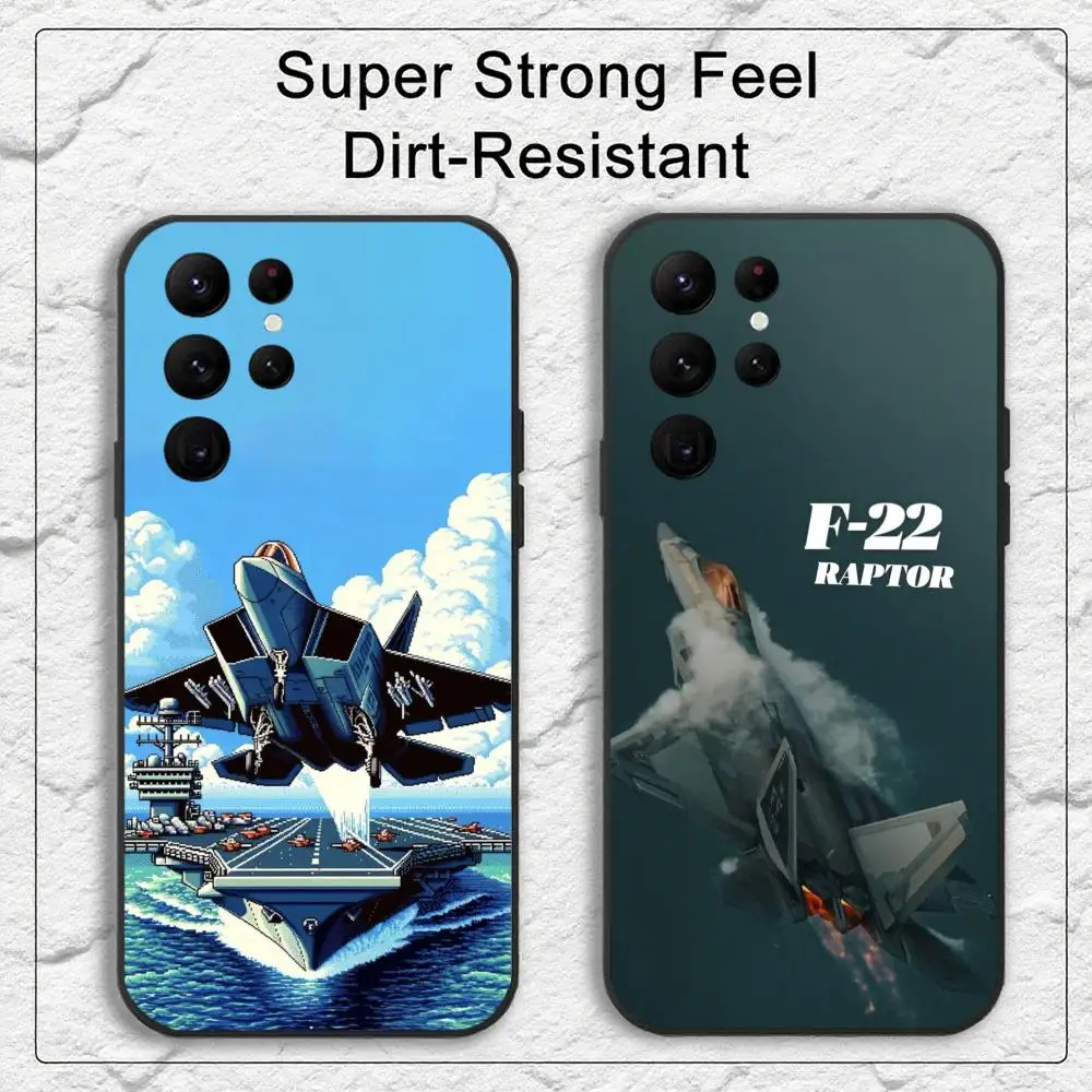 Sleek Military Fighter Jet Design Phone Case with Skin-Friendly TPU Soft Shell