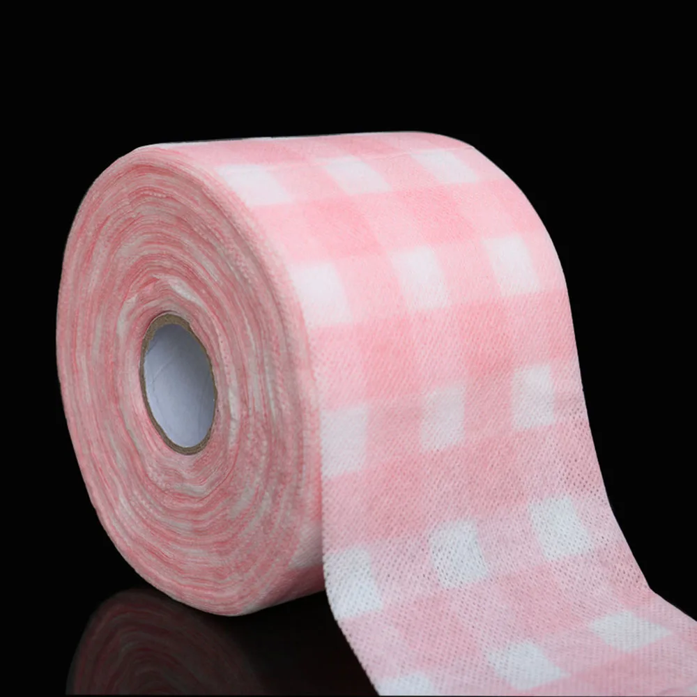 1 Roll White/Pink Disposable Face Towel Travel Cotton Makeup Wipes Facial Cleansing Towel Cotton Pads Face Cleansing Tissue Soft 2