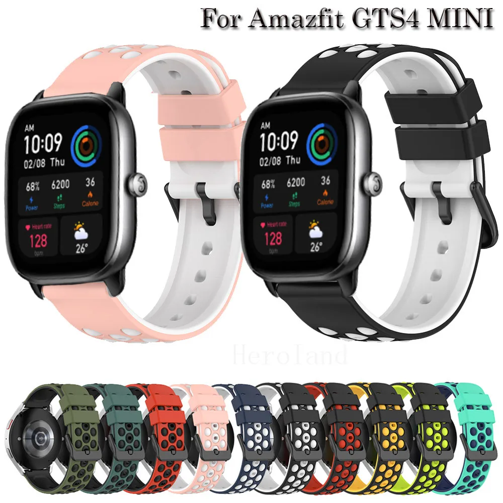 Silicone Strap For Huami Amazfit GTS 4 2 Mini 2E Bip U 3 Pro Band 20mm Correa  For Amazfit GTS2 GTS4 Mini Bracelet Watchband Belt - AliExpress