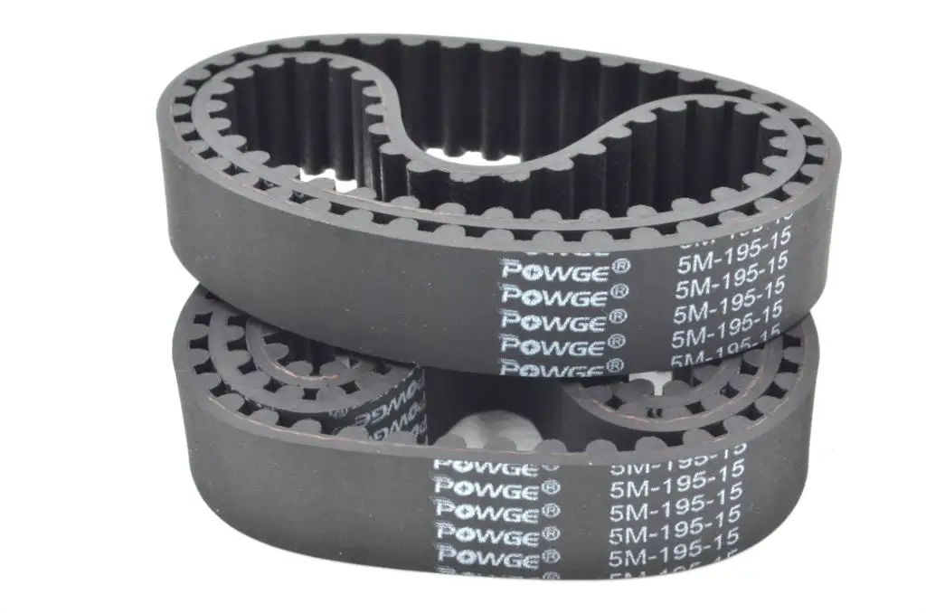 Correia sincronizadora POWGE-borracha, HTD5M, Lp 120 150