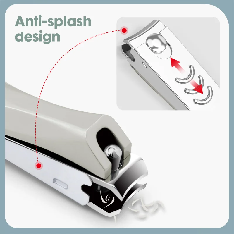 KK Nail Clipper Set Manicure Tools Professional Stainless Steel Nail Cutter Bionics Design Anti Splash Scissors Hand Foot Care