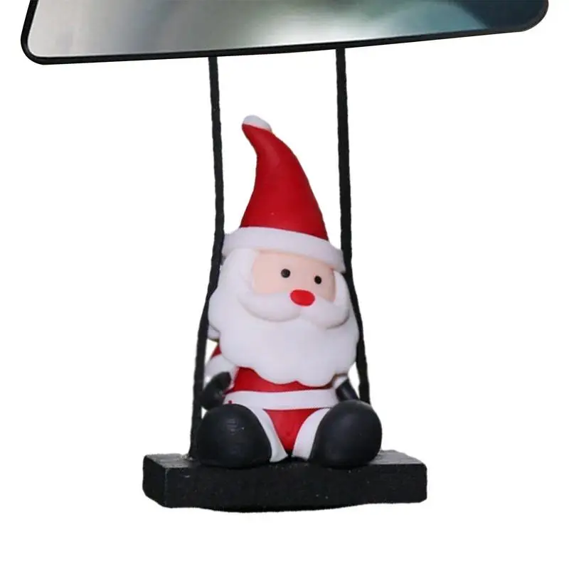 

Car Charm Santa Claus On Swing Pendant Christmas Car Charm Auto Interior Accessories Funny Swinging Ornament Decor Holiday Gift
