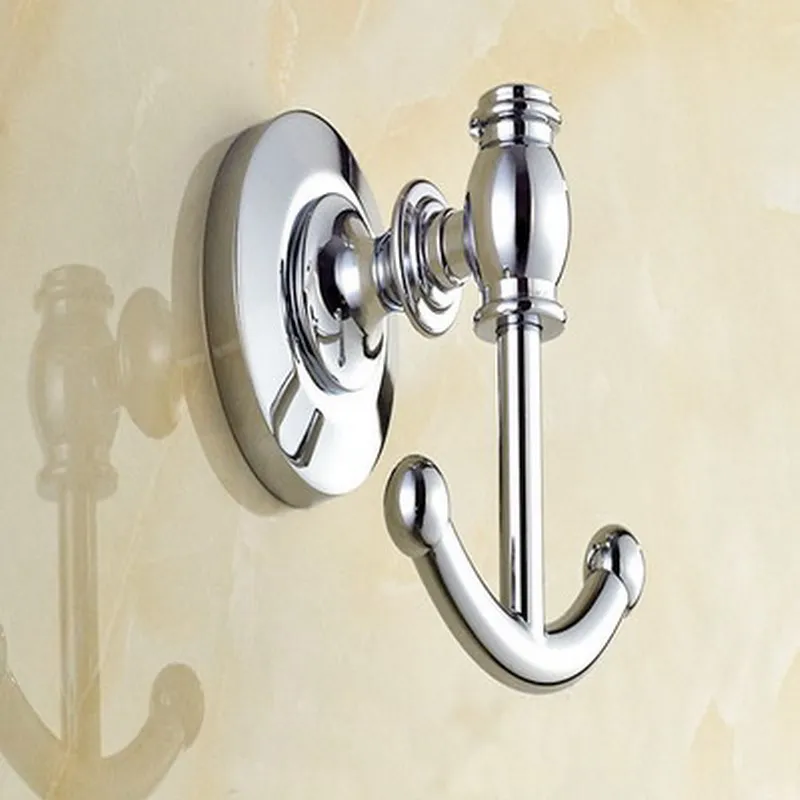 Polished Chrome Brass Wall Mounted Bathroom Accessories Set Towel Bar Soap Dish Robe Hook Toilet Paper Holder aset005