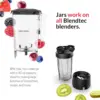 Total Classic Original Blender, 90 oz  + Jar, 24 oz Twister Jar, and  Spatula - Black 3