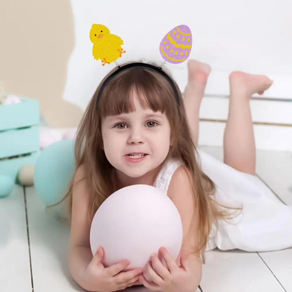 

Декоративная Пасхальная повязка на голову, яркая фотография в виде яйца, реквизит для детского праздника