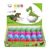SUNAPO 24pcs medium crack dinosaur egg hatching eggs dinosaur birthday decoration dinosaur party decoration Easter basket filler 1
