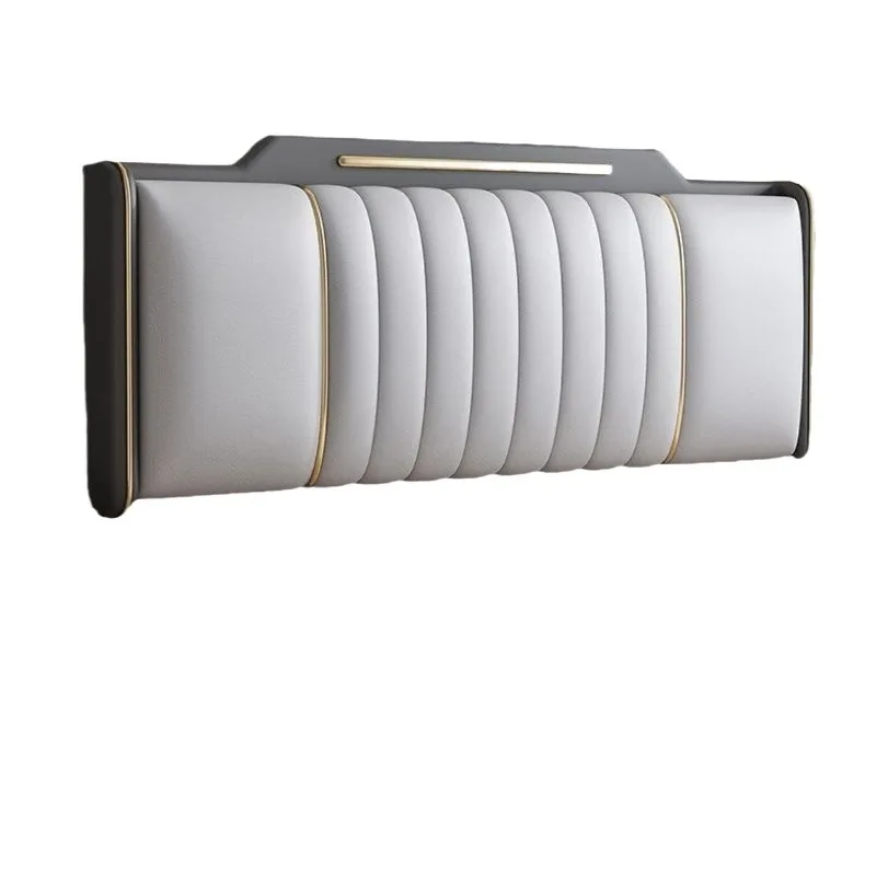 Bedroom soft bag bedside cat claw leather solid wood modern simple tatami bed back plate bed board light luxury comfortable doub