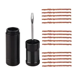 Tubeless Tire Repair Kit with Rubber Strips and Insertion Tool (Set A)