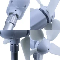 เครื่องกำเนิดไฟฟ้าพลังงานลมขนาดเล็ก 50 วัตต์ 5 ใบพัด, มอเตอร์แม่เหล็กถาวร 3 เฟส AC สำหรับการศึกษาวิทยาศาสตร์ DIY และการชาร์จกลางแจ้ง 6