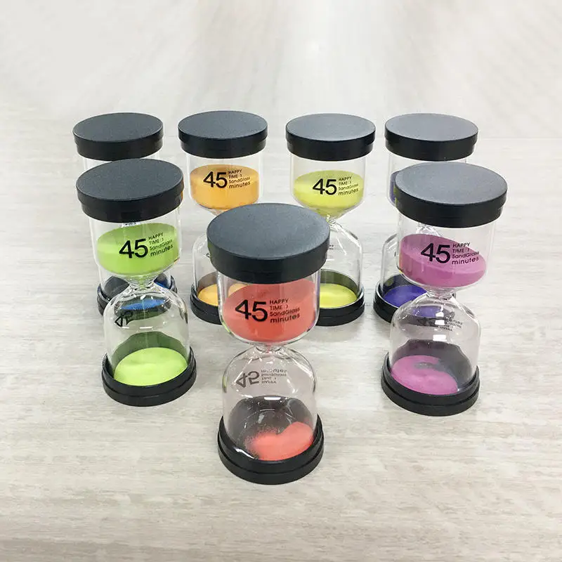 HOT 45 Minutes Mini Hourglass Timer Creative Children Do Homework Clean Teeth Sandglass Timer Home Decoration Sand Clock 13*6cm mini hourglass sand clock timer 120 seconds 2 minutes cooking sandglass time meter uacr hourglasses clocks home decor garden new