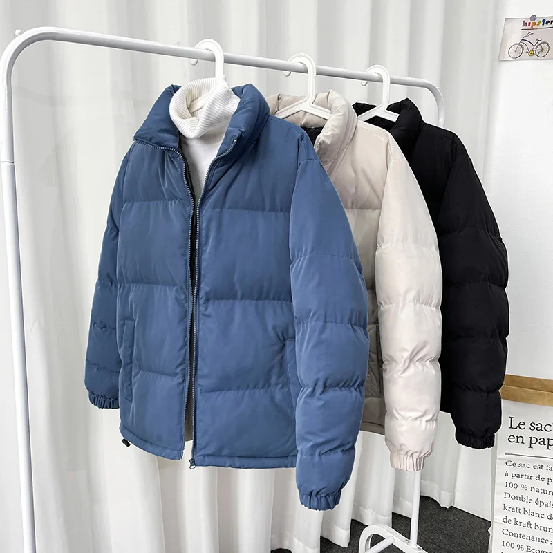 

2023 New Winter Warm Jackets Men Fashion Casual Cozy All-match Stand Collar Thick Parka Brand Street Hip Hop Baggy Thicken Coat