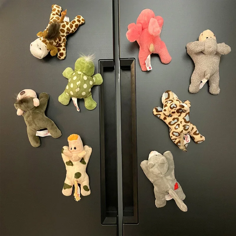 Magnetic Fridge Stickers 1Pc Cartoon Cute Soft Plush Panda Animal Fridge Magnet Home Decor Kitchen Accessories