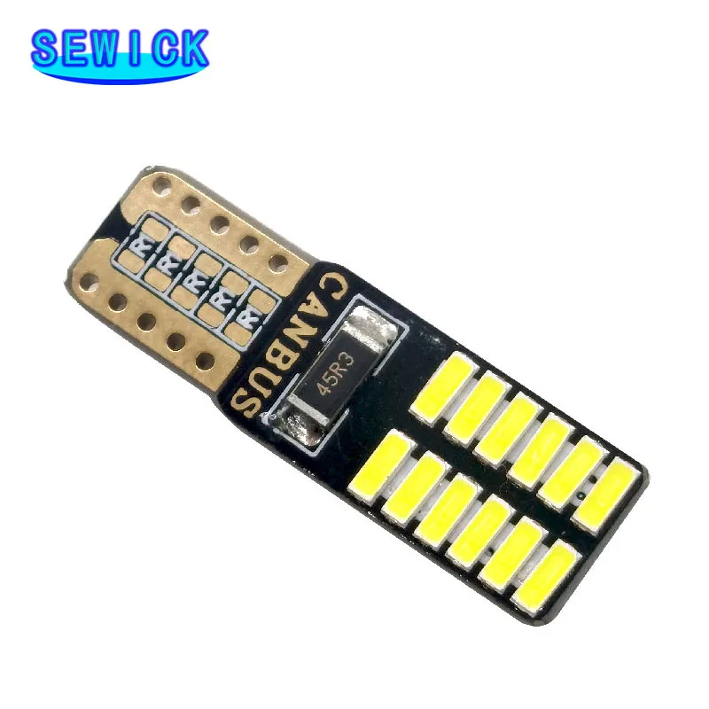  100pcs Canbus T10 W5W 194 501 ڵ LED ׸ Ǳ   ڵ ڵ 24SMD    12V/24V