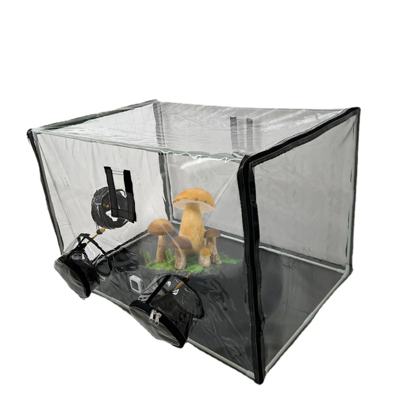 Mini Garden Greenhouse Easy to Use Folding with Storage Bag Mushroom Grow Pouch for Back Porch Vegetable Roofs Garden Yard