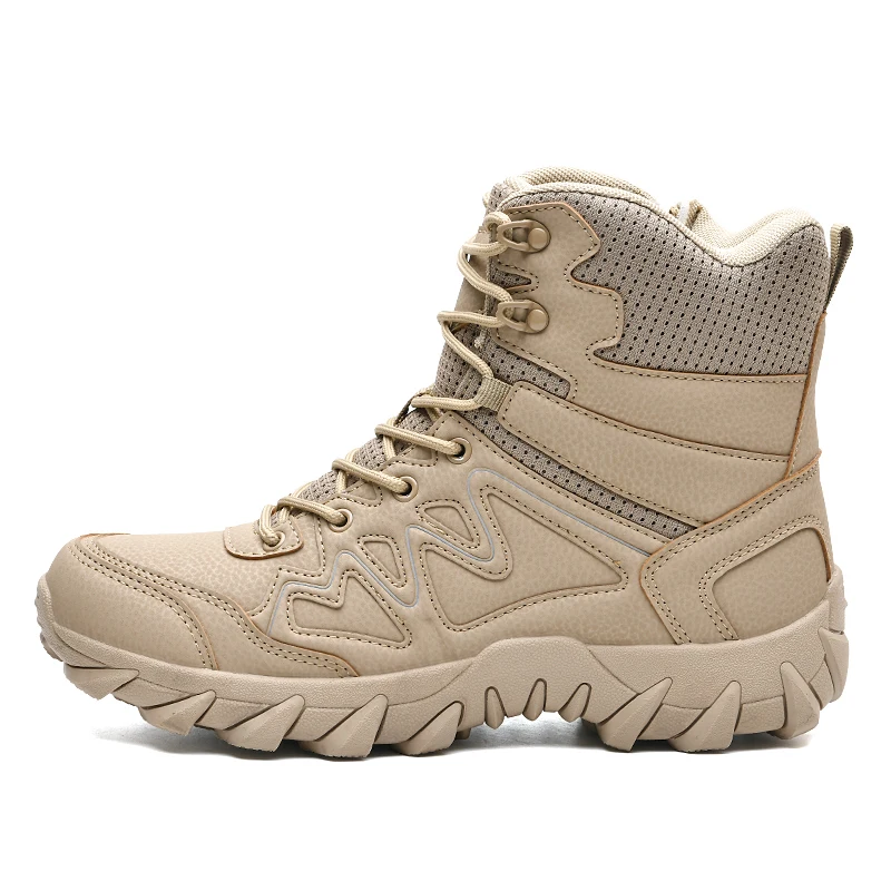 Stivali Militari A Metà Polpaccio Stivali Da Deserto In Pelle Microfibra Da Uomo Scarpe Da Uomo Outdoor In Gomma Indossabili Stivali Invernali Da Uomo