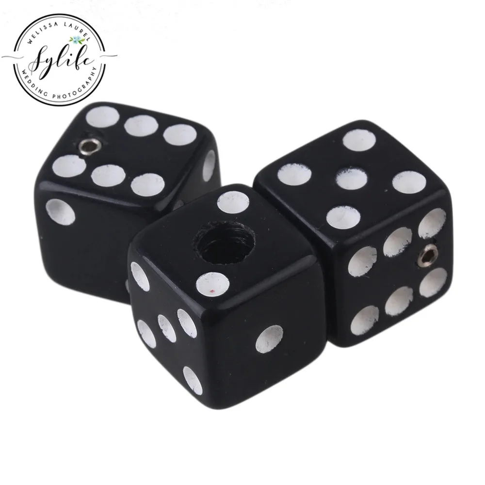 

Black Plastic Dice Guitar Volume Control Knobs with Wrenches Set of 3