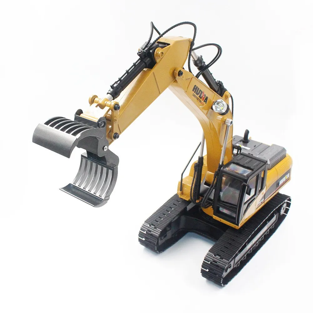 Huina Large Twenty-Three Channel Full Metal Excavator Sound And Light Electric Remote Control Engineering Vehicle Model 5