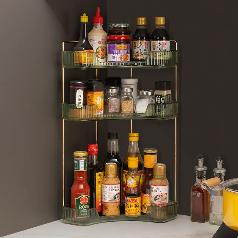 Makeup Storage Shelf Corner Bathroom Counter Organizer Bathroom Countertop Shelf Makeup Storage Clear Perfume Tray Holder Storage Rack