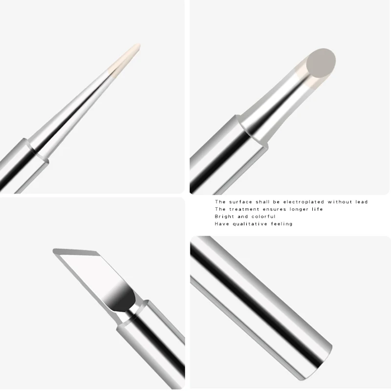 900M-T Series K/SK/B/I/IS/1C/2C/3C/4C/2.4D/3.2D Soldering Iron Tips Lead-Free Welding Head 5pcs/set soldering iron tips