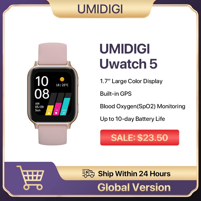 UMIDIGI Uwatch 2 Smart Watch Men 5ATM Waterproof 1.3 Color Smartwatch  Clock Heart Rate Sleep Monitoring For Android IOS - AliExpress