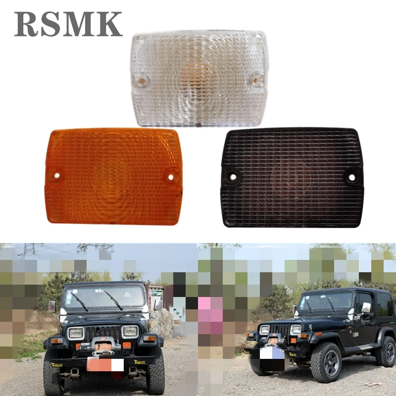 Lente Per Luce Di Parcheggio Akozon - Per Jeep Wrangler YJ 1987-1995, Nero, 56001378 - Foto 2