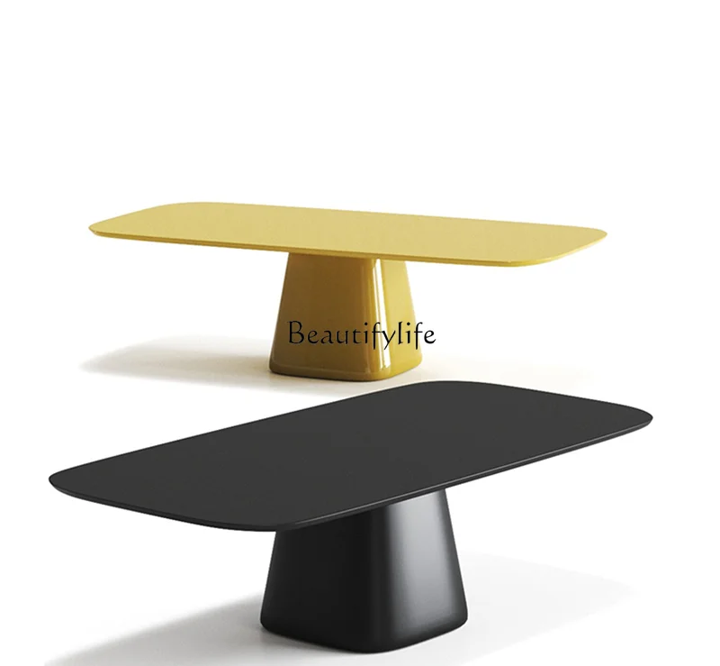 

Dining Table Modern Minimalist Italian Oval Rectangular Dining Table Desk