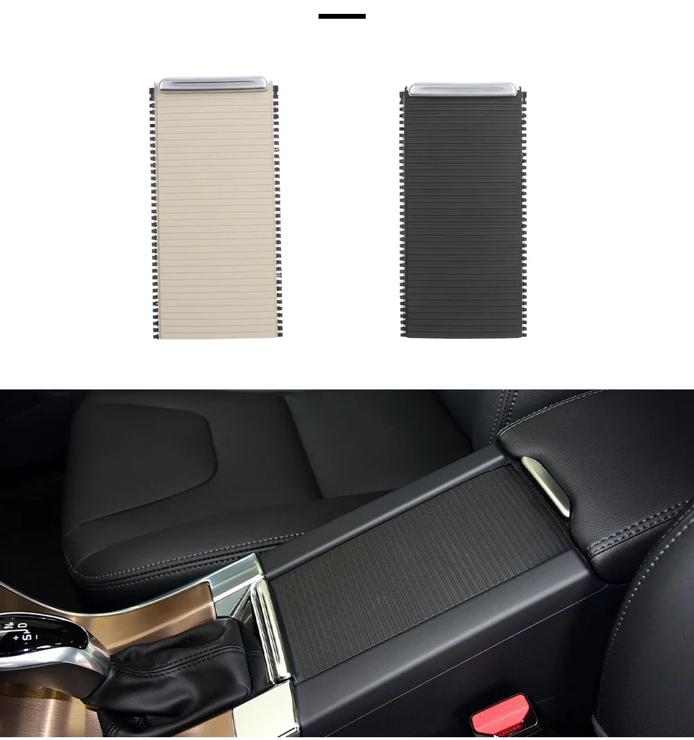 Für volvo xc60 2010-2015 s60 s60l 2008-19 Auto Mittel konsole Schiebe läden Getränke halter Rollo Abdeckung Ersatz 2009 – Detail 6