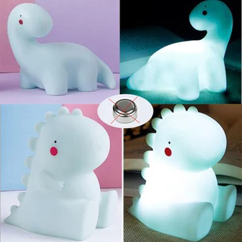 만화 아기 LED 야간 조명 테이블 책상 램프 장식, 침실 공룡 유니콘, 어린이 아기 장난감, 생일 크리스마스 선물