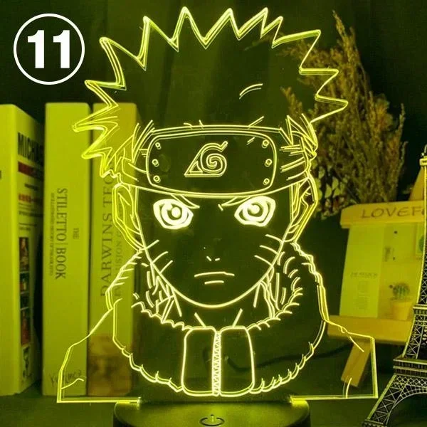 thumbnail image 1 of Luces nocturnas de Naruto Uzumaki Uchiha Itachi Sasuke Anime 3D 16 figuras de acción que cambian de color Juguetes Lámpara decorativa de Anime Naruto, 1 of 5