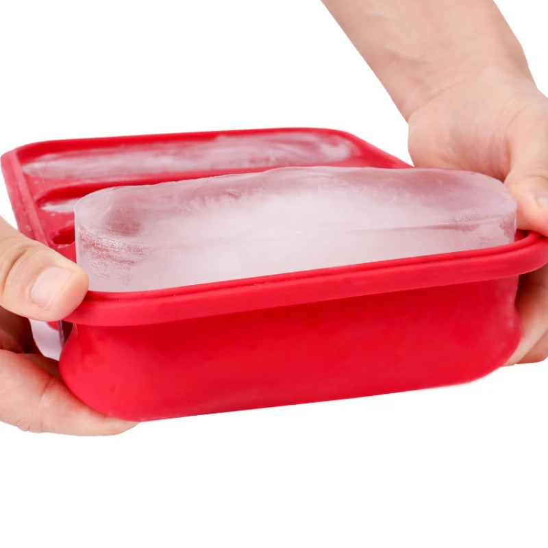 Silicone Freezer Trays Extra Large Soup Ice Cube Tray Food Freezing Molds 4  Giant Storage for Food Meal Sauce with Lid Cozinha - AliExpress