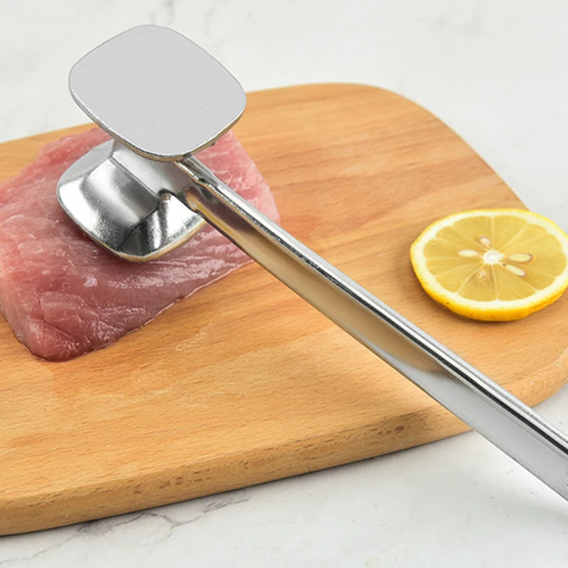 Aluminum Alloy Meat Hammer Loose Tenderizers Pounders Knock-sided For Steak Pork Portable Household Kitchen Steak Pork Tools