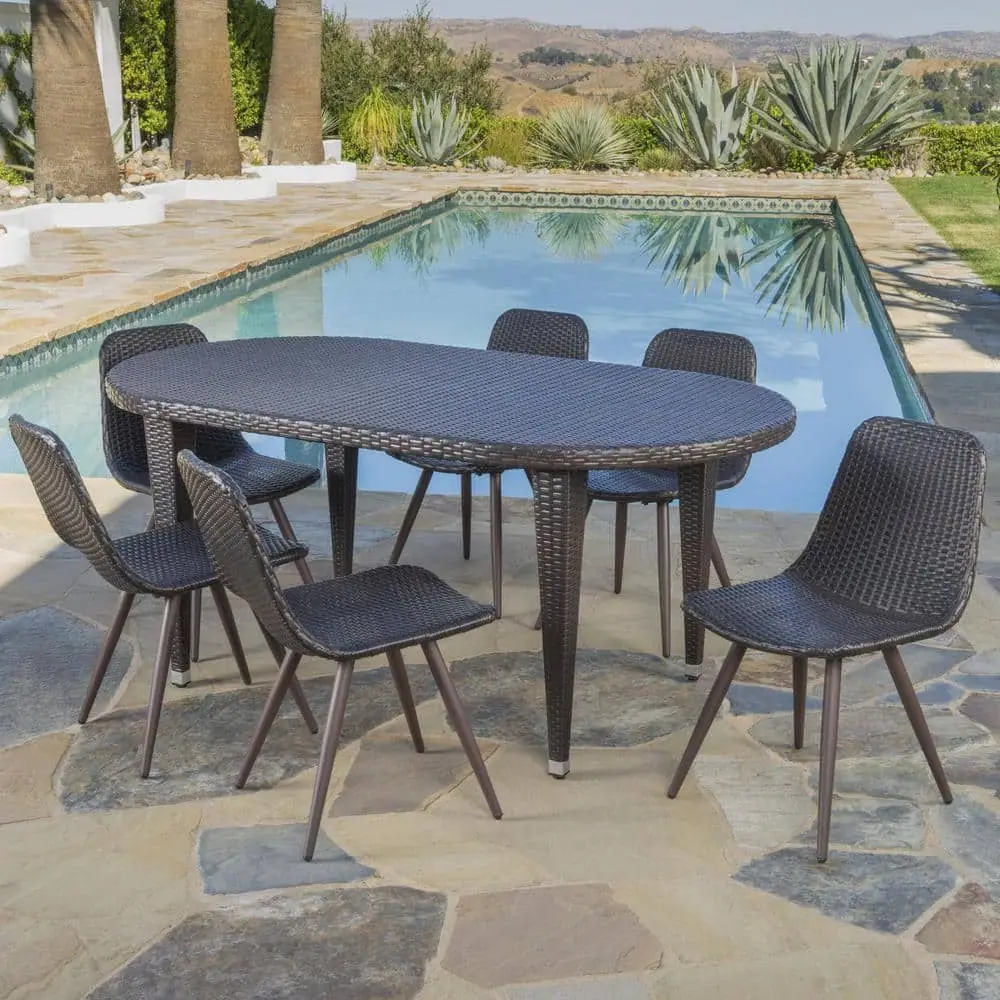 patio Furniture Coffee Shop Garden table and chair set Rattan Restaurant Dining Chair