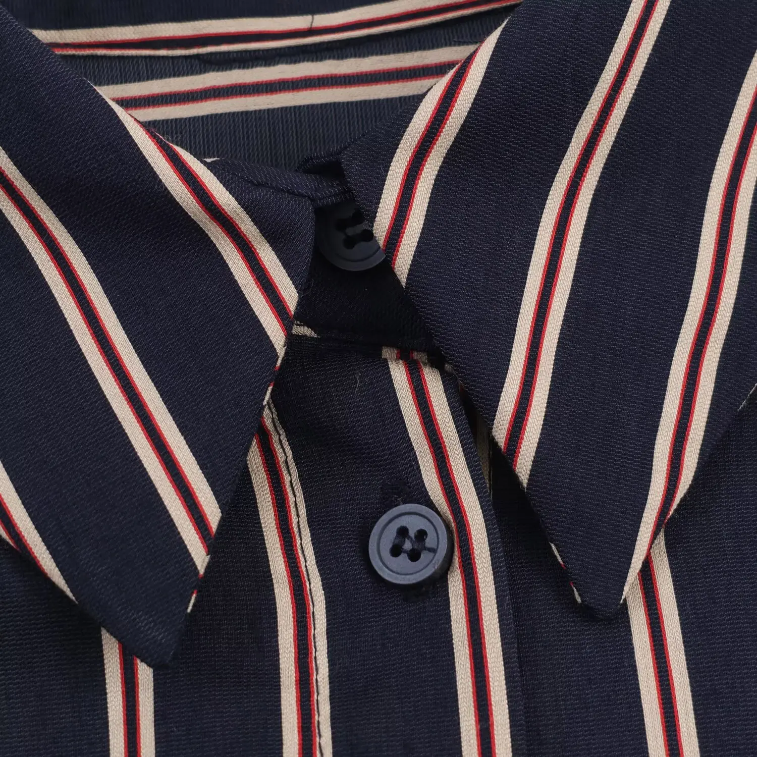 Women's Casual Striped Shirt Long Sleeve Lazy Style Spring Autumn New Fashion Female Universal Trendy Button Up Blouses Top