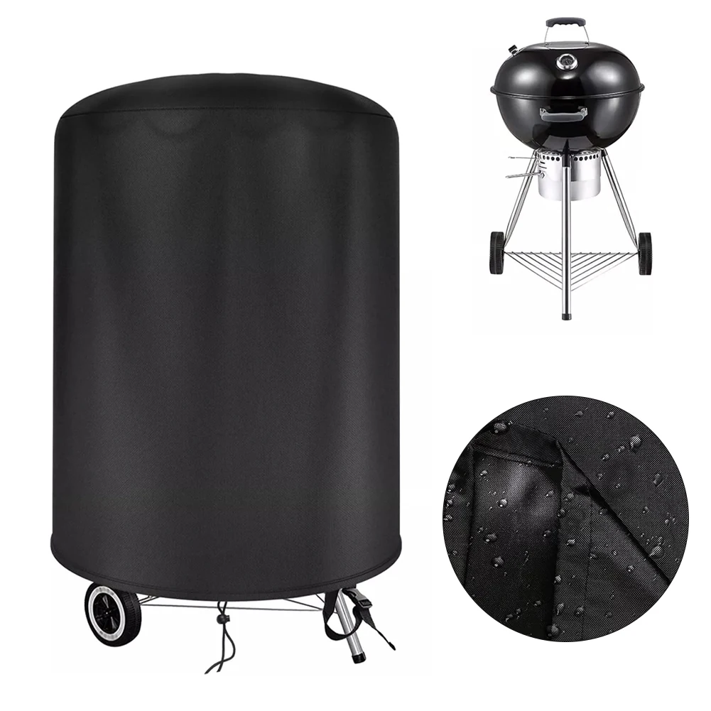 

Barbecue Covers Kettle BBQ Cover Stylish Sleek Waterproof Easy To Clean Grills Round For Raweao For Weber 57Cm