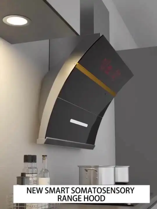 Strong Suction International Version Side Range Hood with CE Certification and Double Motors Kitchen Chimney 900 * 420 * 520mm 2