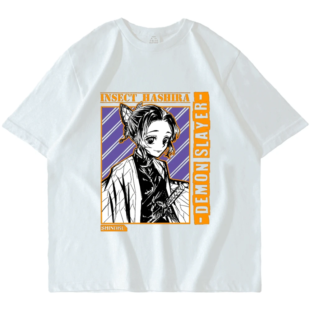 

Japan Anime Demon Slayer Print Women T-shirt Kawaii Kocho Shinobu Short Sleeve T Shirt Harajuku 2023 Streetwear Y2k Clothes Tops