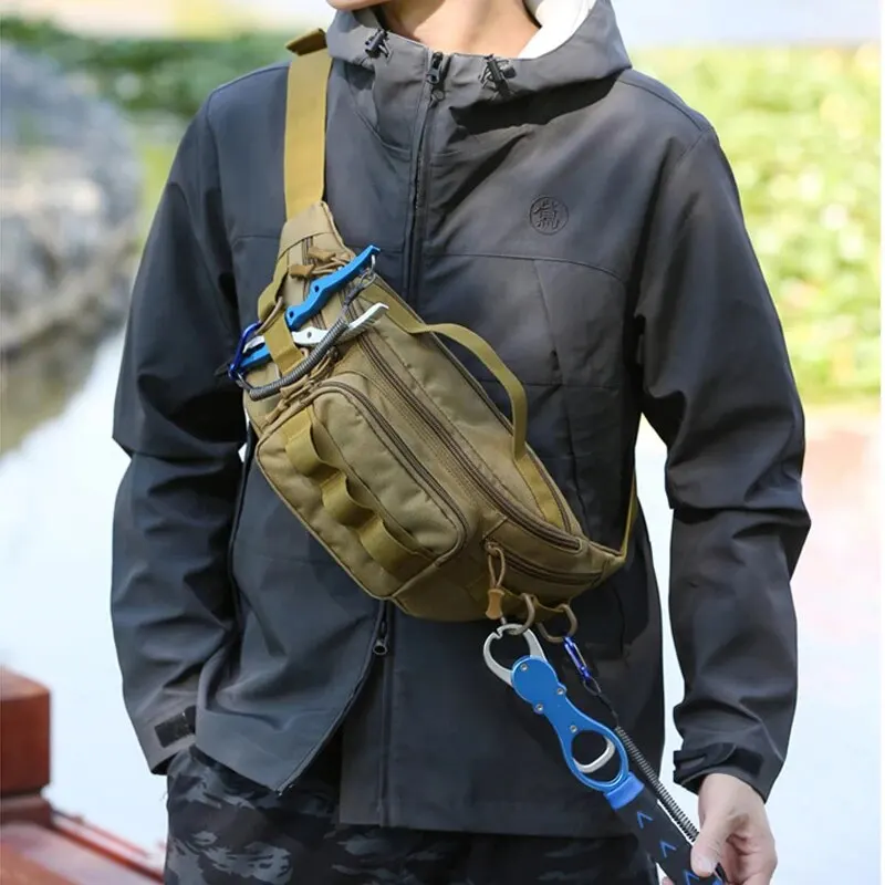 Rilibegan Men Waist Bag Tractial Molte Pouch Belt Waist Bags Multifuctional Outdoor Waist Bags Men Tactical Waist Pack Bags 3
