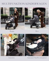 BabyVoyage – poussette pliable pour bébé de 0 à 4 ans, légère, pour nouveau-né, voiture de voyage, paysage haut 4