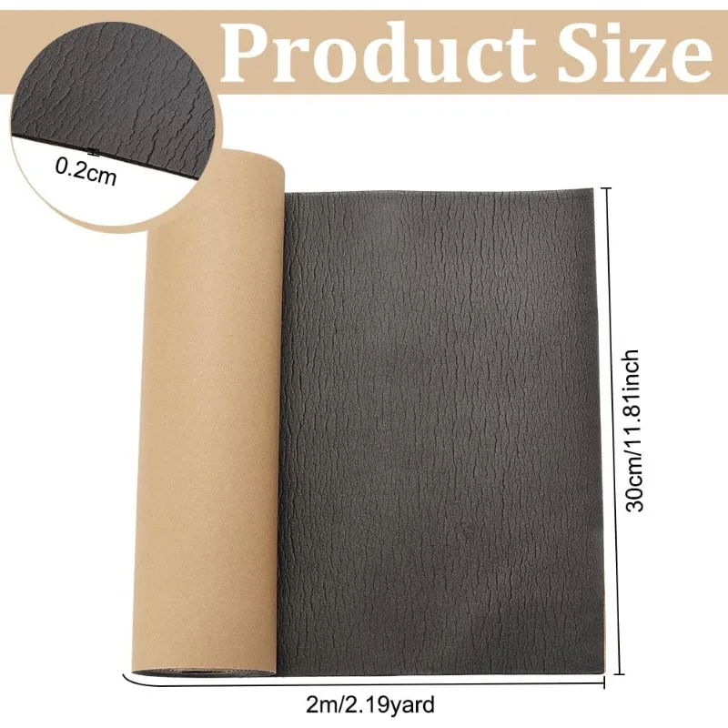 1 Roll 11.8x78.7 Inch Sponge Neoprene With Adhesive Foam Rubber Sheet For Gap Filling Protective Pad Cosplay Costume Crafts DIY