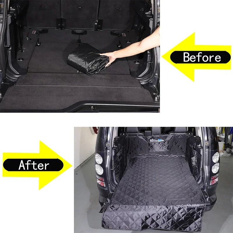 For Land Rover Discovery 4 2010-2016 Trunk Mat Tarpaulin Waterproof Oxford Cloth Dog Cat Back Seat Covers Car Protection Blanket