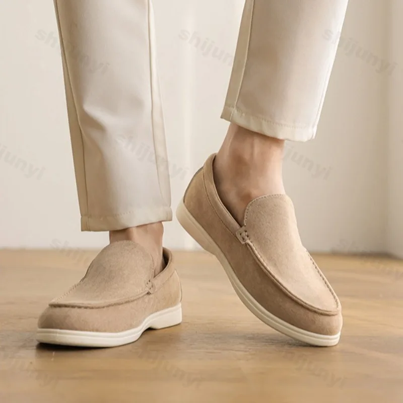 MenFlatLoafers2025FrostedSuedeFlatShoesComfortableNonSlipFashionLoafersLightweightTrendyOutdoorCasualShoes-AliExpress322